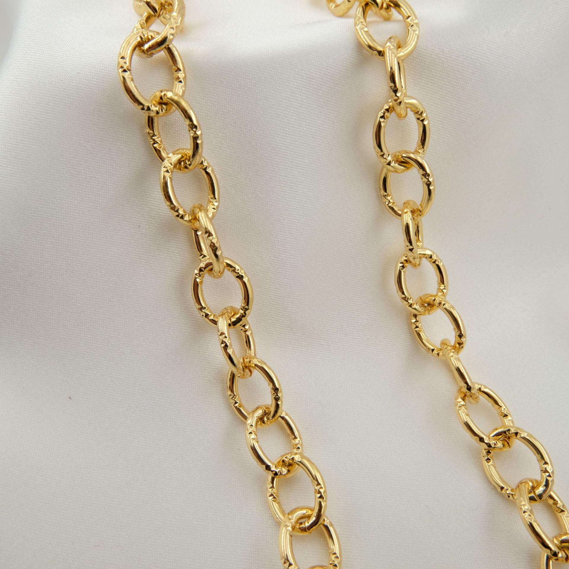 Hip Hop Chain Necklace - WT-BC199 Rame placcato oro 18 carati