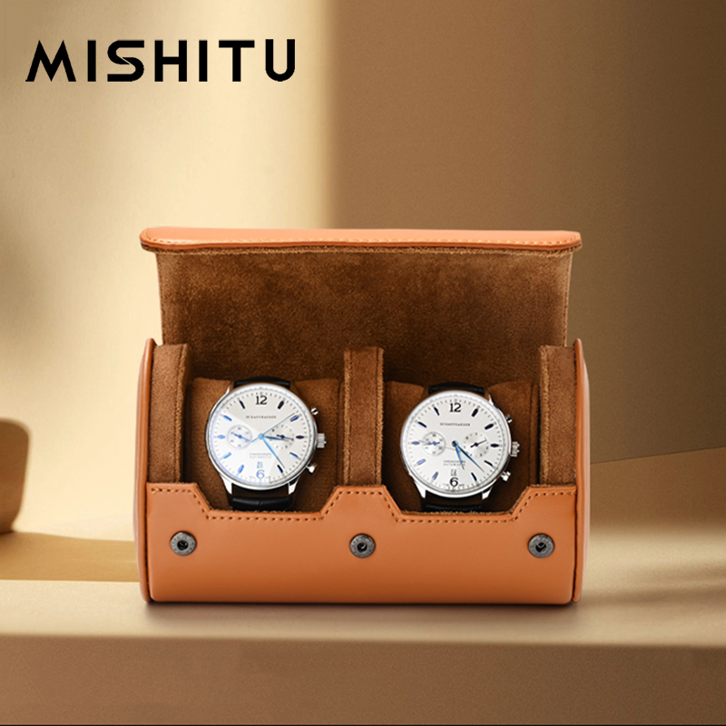 Jewelry Box With Watches - MISHITU 1/2/3-Slot Orologio Rotolo di Immagazzinaggio