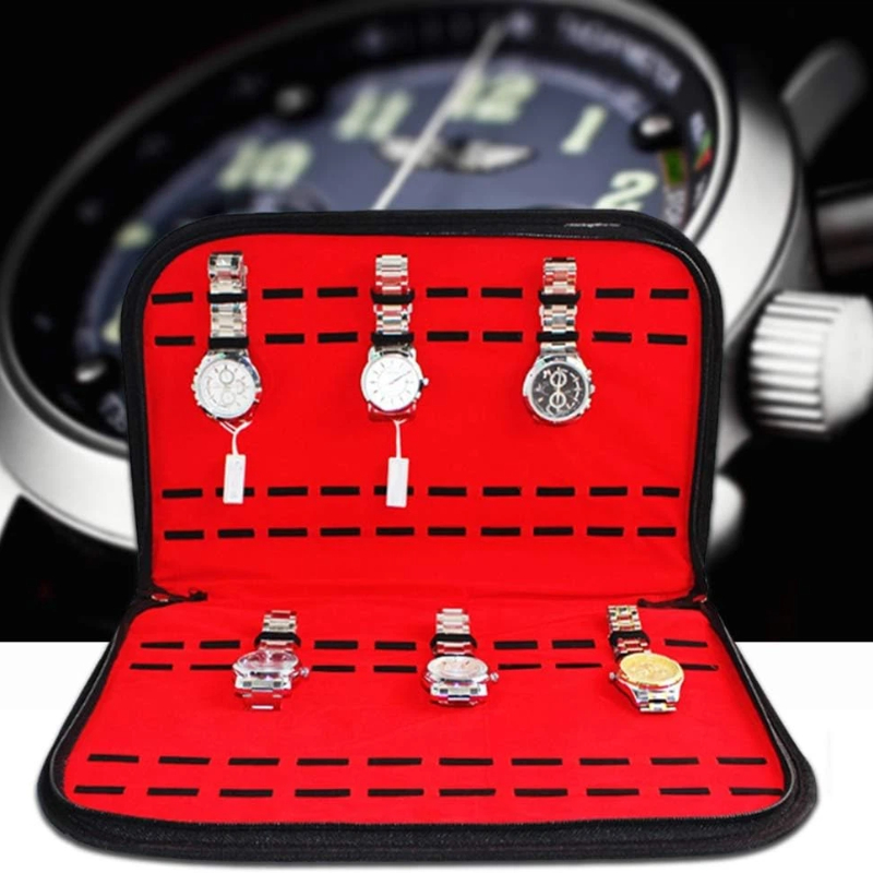 Jewelry Box With Watches - Borsa Porta Orologi da 20 Scomparti,