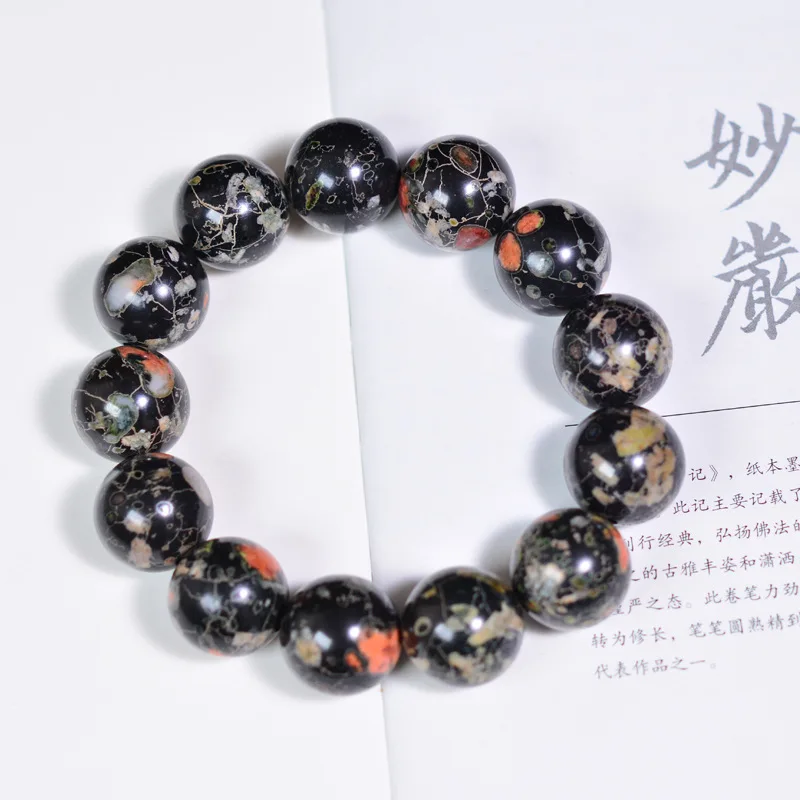 Gemstone Bracelet Healing - Bracciale in pietra naturale con fiore