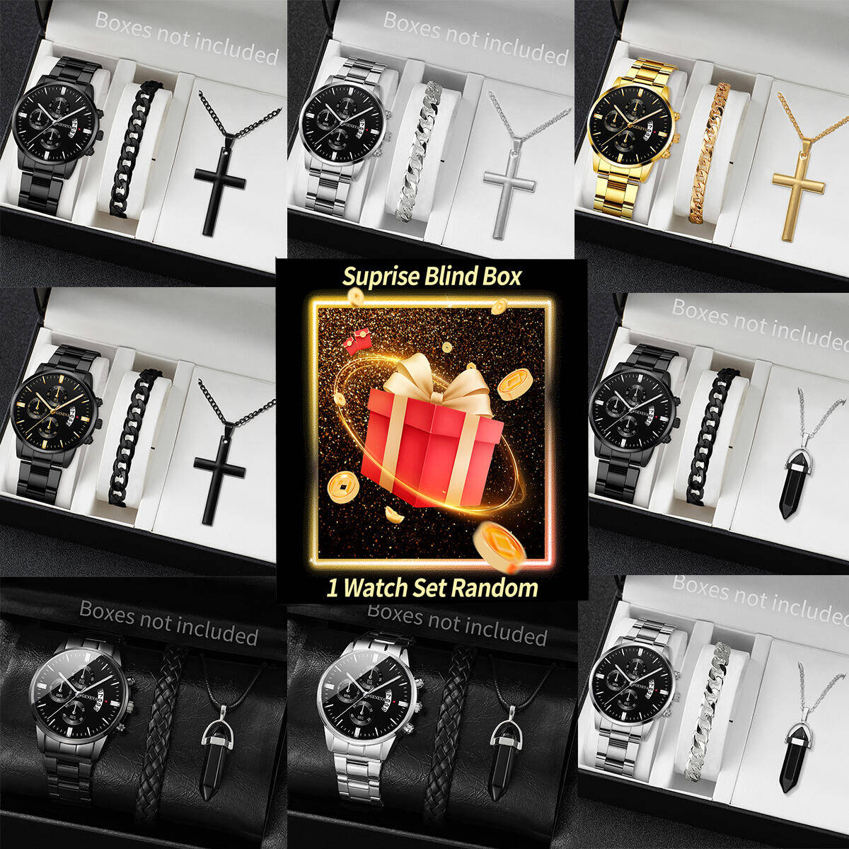 Jewelry Box With Watches - Orologio misterioso a sorpresa Blind Box-3