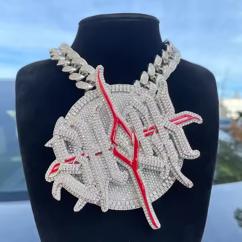 Ciondolo girevole in argento s - Hip Hop Chain Necklace recensione e prezzo