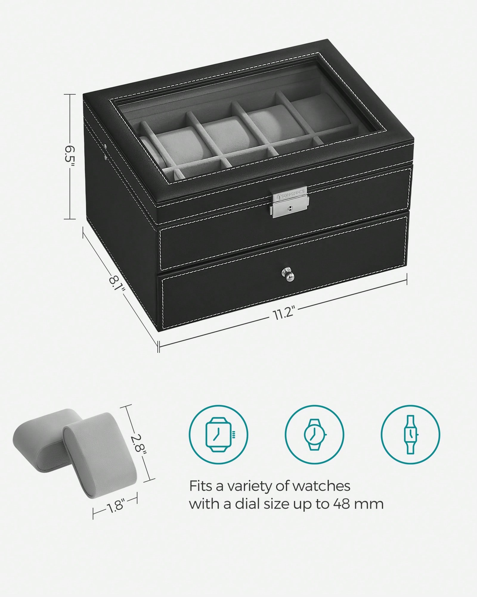 Scatola Porta Orologi a 20 Sco - Jewelry Box With Watches recensione e prezzo