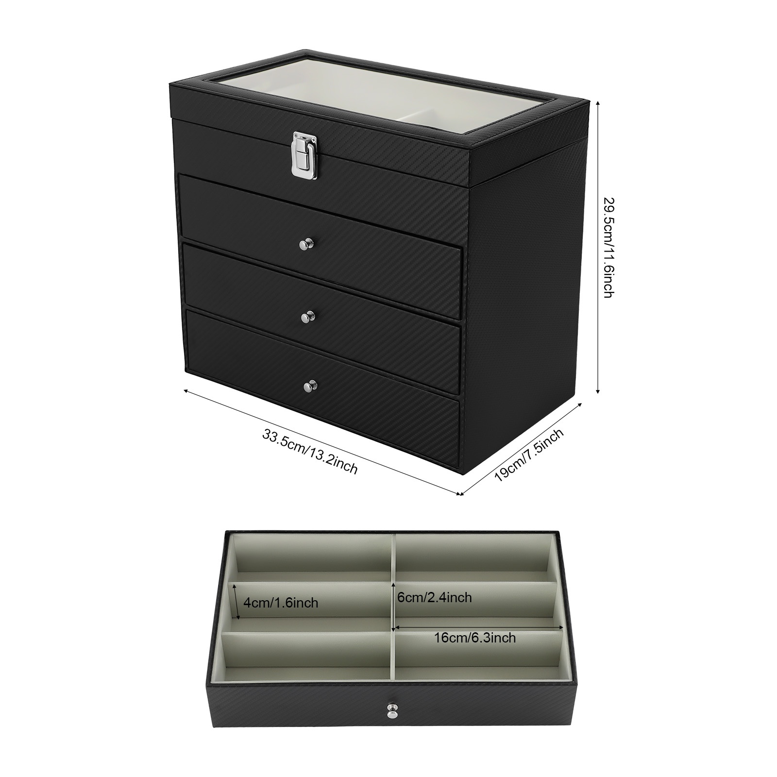 Scatola espositiva per occhial - Jewelry Box With Watches recensione e prezzo