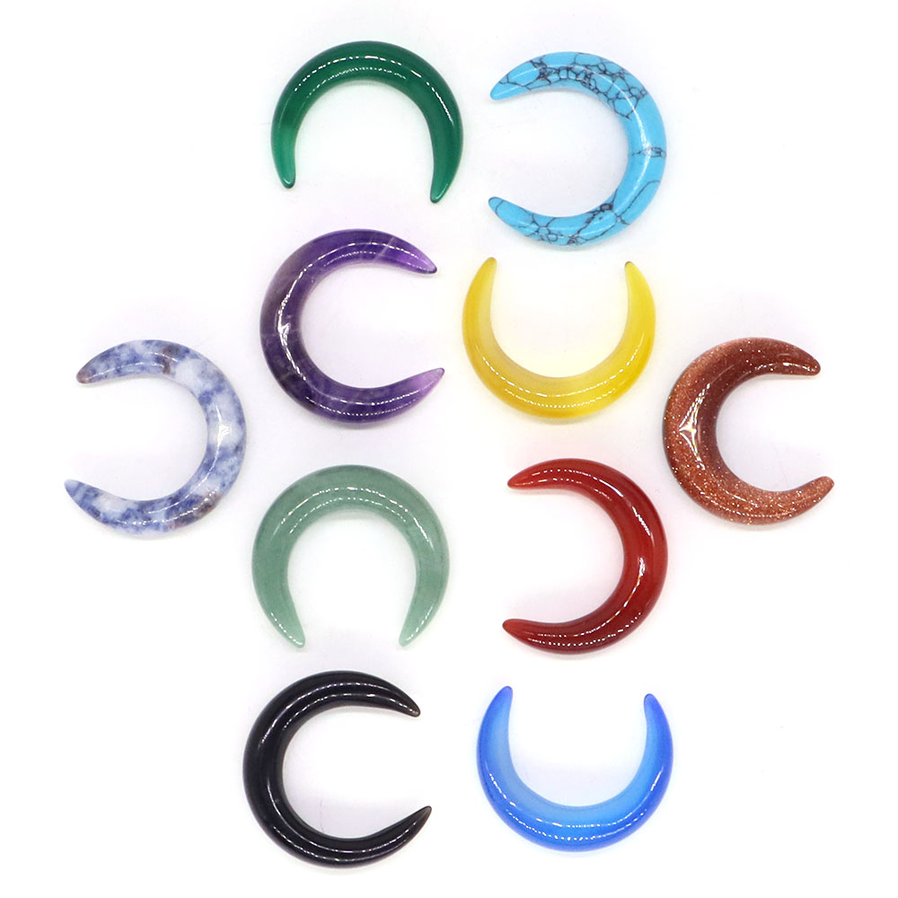30mm mezzaluna forma di luna c - Gemstone Bracelet Healing recensione e prezzo