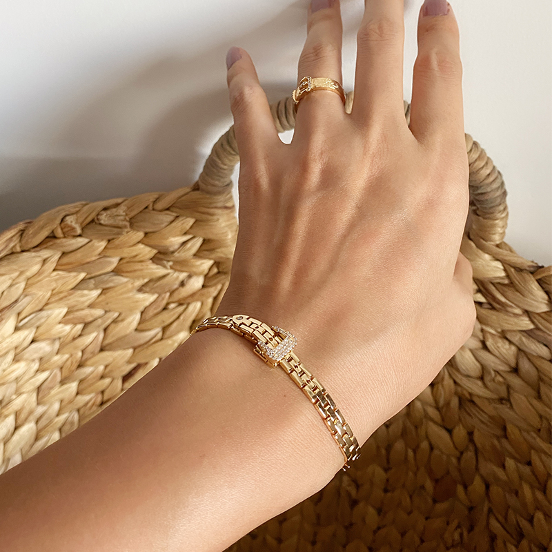 Ottone con cinturino in oro 18 - Fine Jewelry Watches Women recensione e prezzo