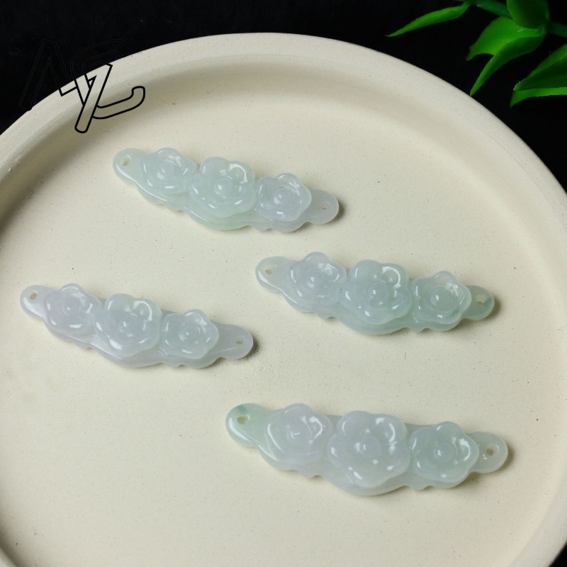 1 Pezzo Fiore in Giada Natural - Jewelry & Watches Spółka Z Ograniczoną Odpowiedzialnością recensione e prezzo