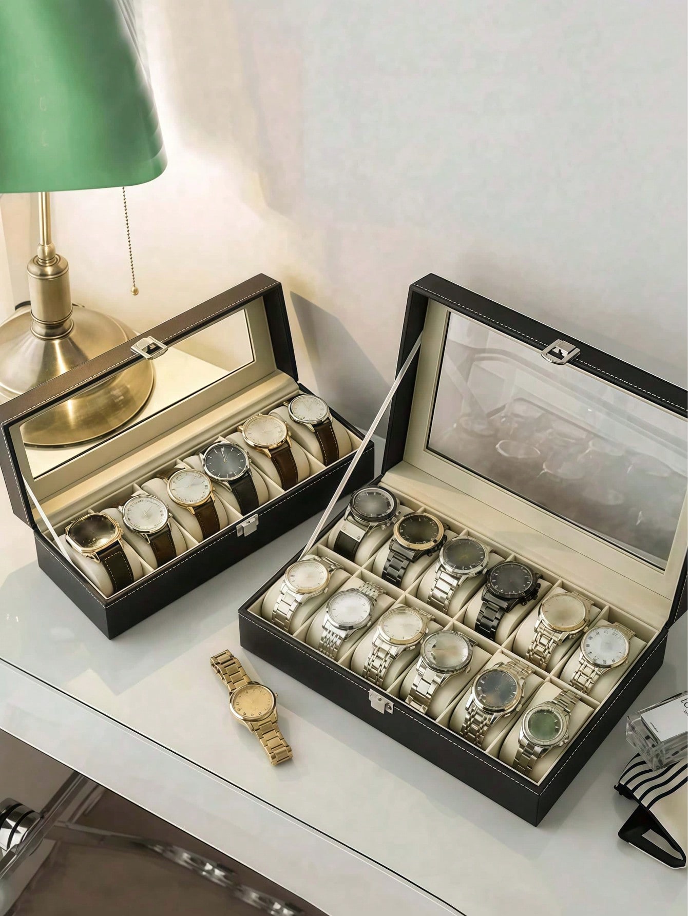 Scatola Porta Orologi in Pelle - Jewelry Box With Watches recensione e prezzo