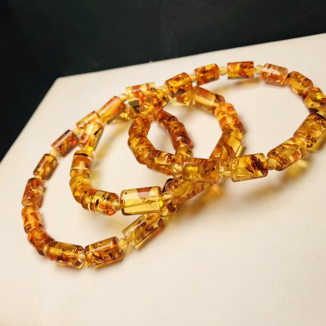 Bracciale con Perle di Ambra N - Gemstone Bracelet Healing recensione e prezzo