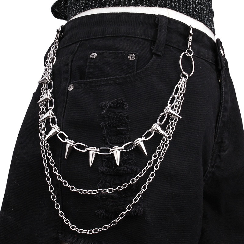 Hip Hop Punk Rock Pantaloni in - Hip Hop Chain Necklace recensione e prezzo