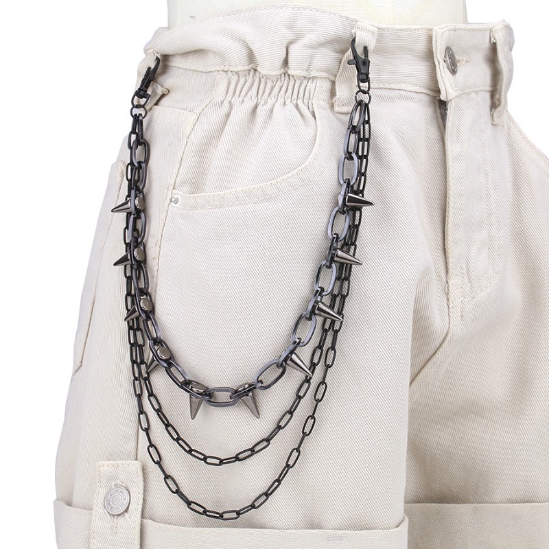 Hip Hop Punk Rock Pantaloni in - Hip Hop Chain Necklace recensione e prezzo